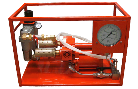 هیدروتست پمپ پنوماتیکی (بادی) هیدرولیکی 700 بار فشارقوی مدل AHP3-Range ساخت هایفورس انگلستان