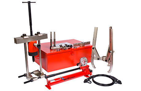 ست کامل پولی کش ، کنسکش ، داخل کش ، شیلنگ و پمپ هیدرولیکی 700 بار فشارقوی تا ظرفیت 50 تن مدل PKC-Range ساخت هایفورس انگلستان