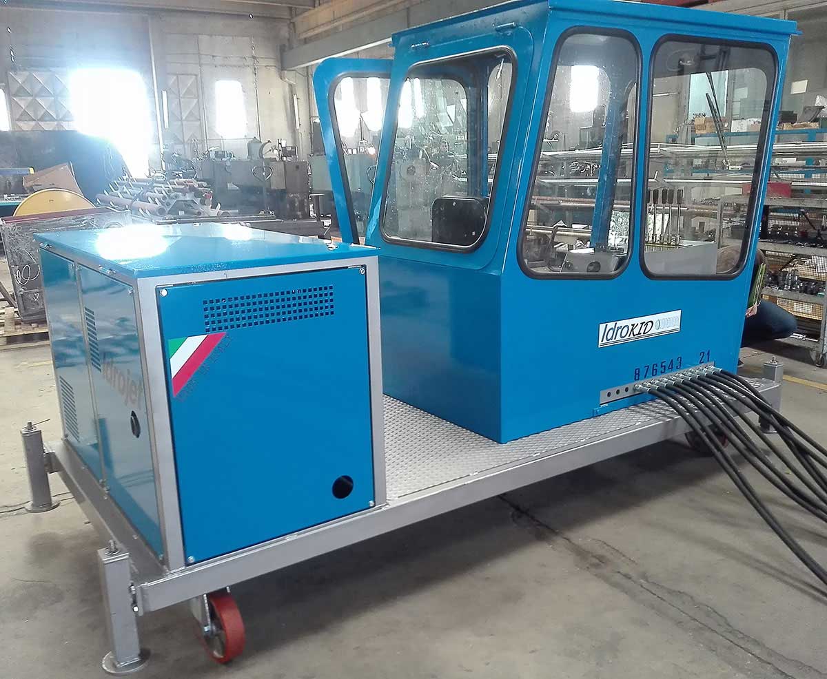 ربات شستشو و رسوب زدایی سطوح خارجی باندل با توان 10.000 وات مدل E-930 XL Series 2015 ساخت ایدروجت ایتالیا