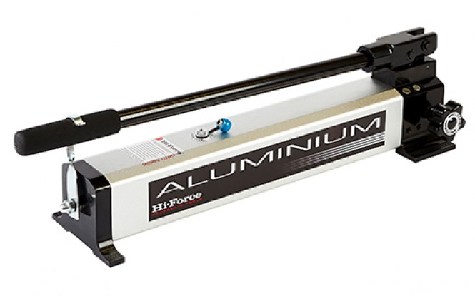 پمپ دستی هیدرولیکی 700 بار دو سرعته مدل HP Aluminium-Range ساخت هایفورس انگلستان